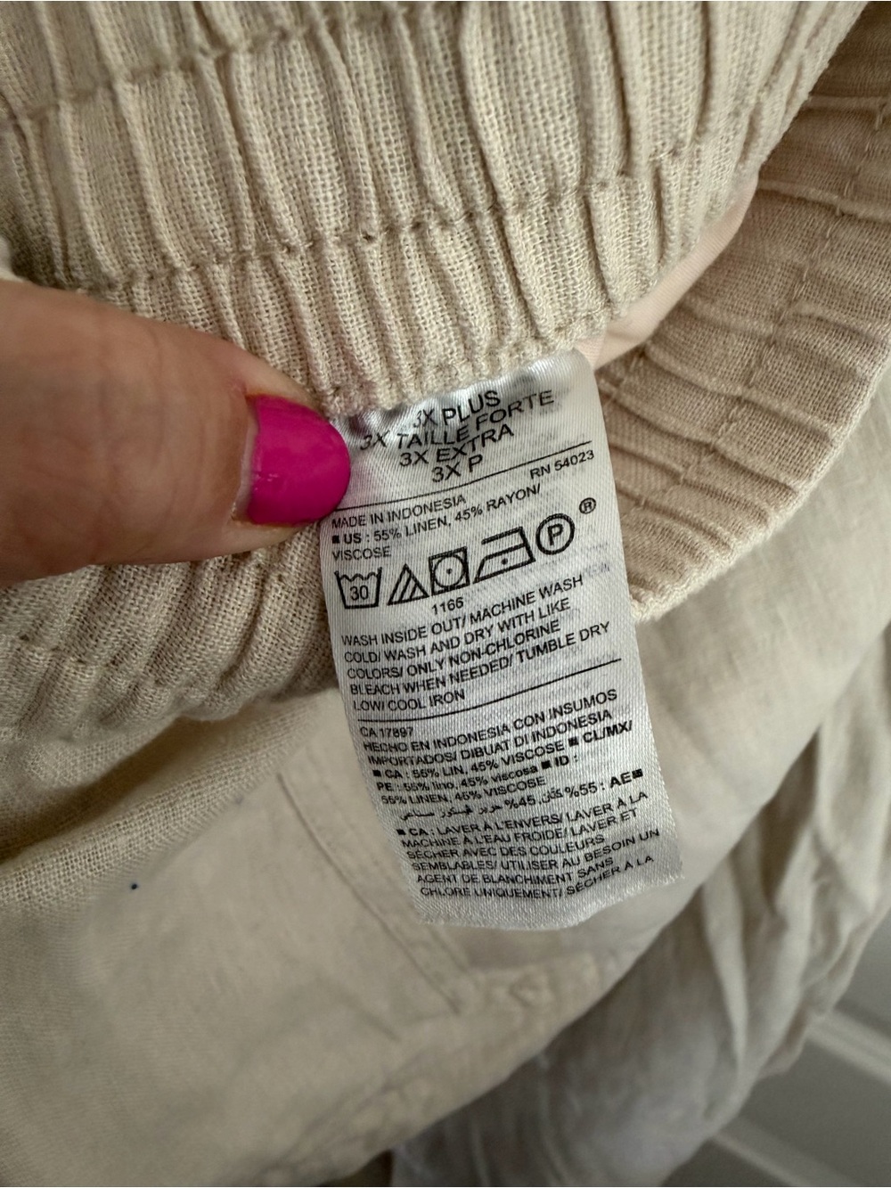 NWT old navy linen blend pants - Picture 4 of 4
